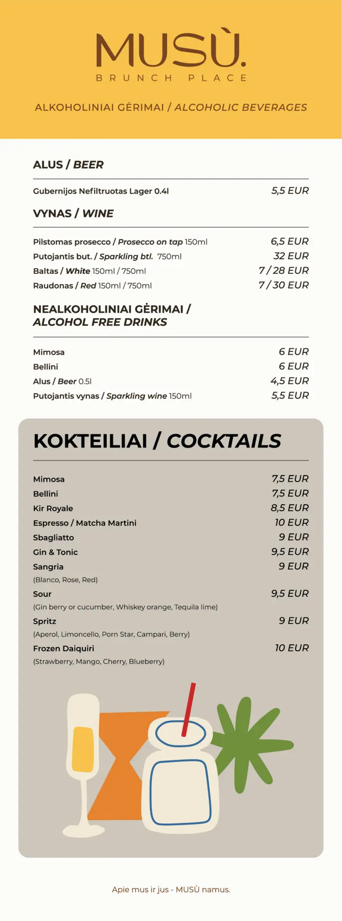 Šiuolaikiškas brunch restoranas Kaune – Musu Brunch