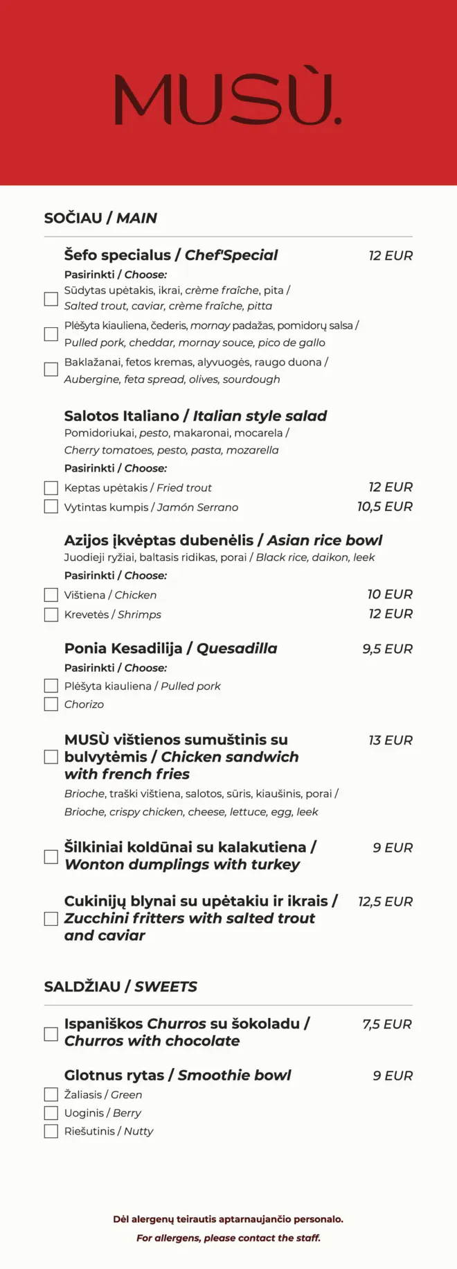 Musu meniu 8